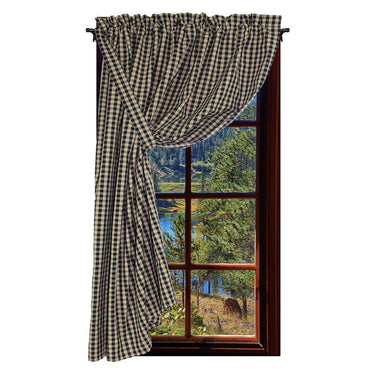 Heritage House Check - Black Panel H5100011 - The Fox Decor